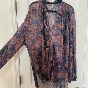 Free people sheer blouse